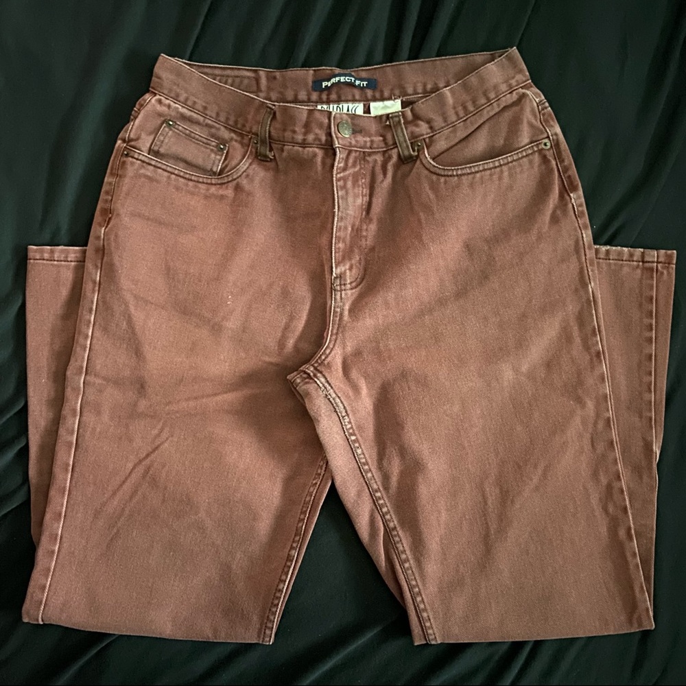 brown womens denim jeans